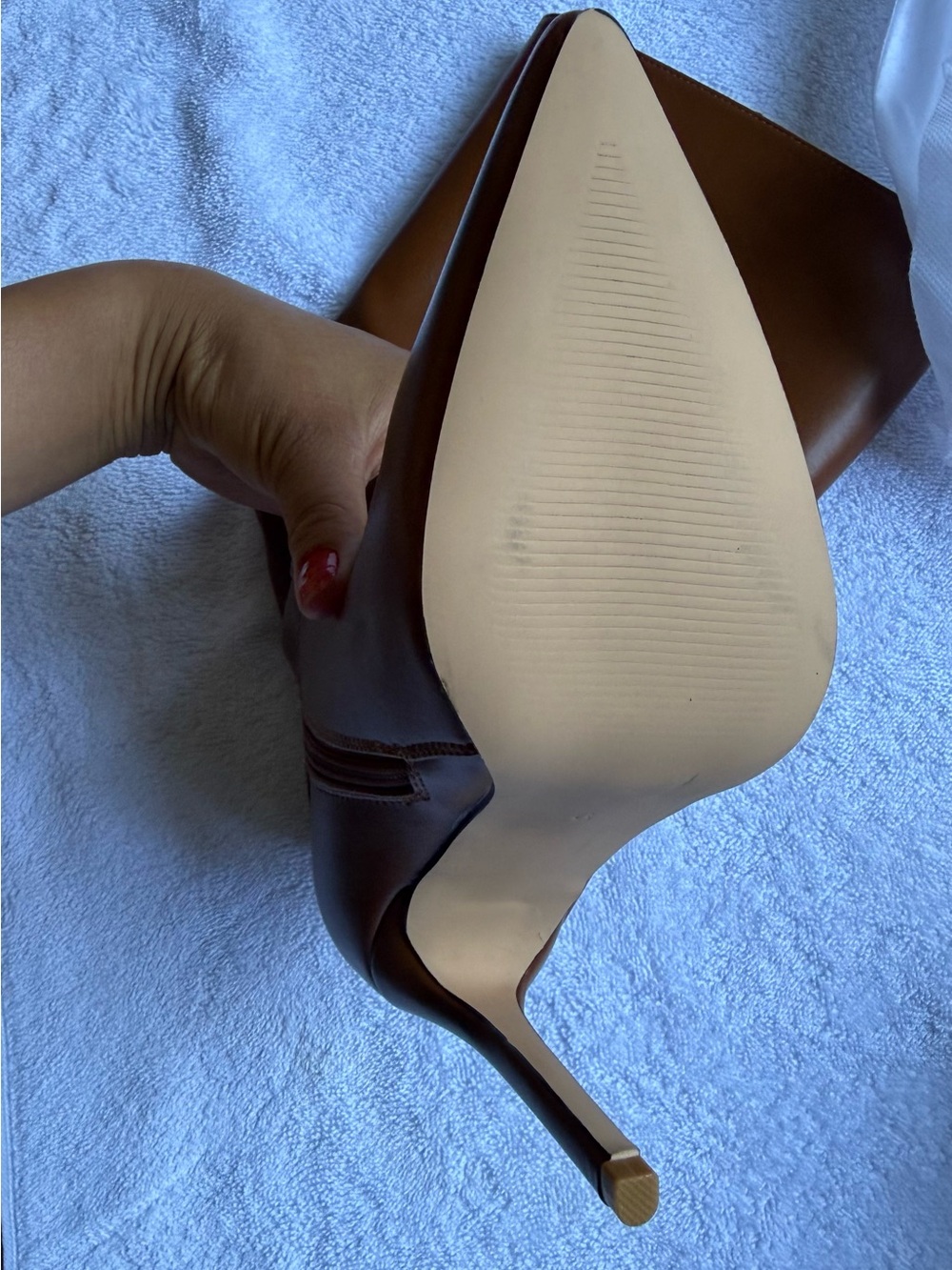 Women's Brown Pointed-Toe Stiletto Booties - Stylish Ankle Heels
